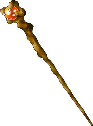 The wizard's staff (Formerly Wizard's Wand) is a recurring weapon in the Dragon Quest series. It is usually the weakest staff in the game and casts Frizz when used as an item in battle. Making its debut, it can be equipped by the Princess of Moonbrooke and has an attack bonus of +8. When used as an item in battle, it will cast Sizz, which always deals 12 damage. The wizard's staff has an attack bonus of +15, and can be equipped by Mages and Sages. From this game onwards, it will always cast Friz Dragon Staff, Staff Magic, Magic Staff, Wizard Staff, Wizard Wand, Japanese Names, Dragon Quest, Dnd Characters, Background For Photography