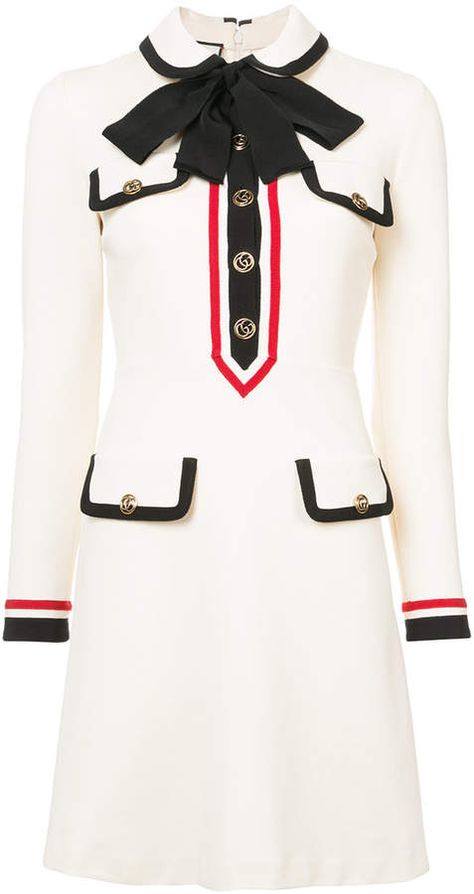 Gucci Jersey dress with Bow Chanel Black And White Dress, Gucci Mini Dress, Gucci Dress Outfit, Gucci Outfits Women, Gucci Jersey, Gucci Products, Gucci Clothes, Gucci Dresses, Victoria Fashion