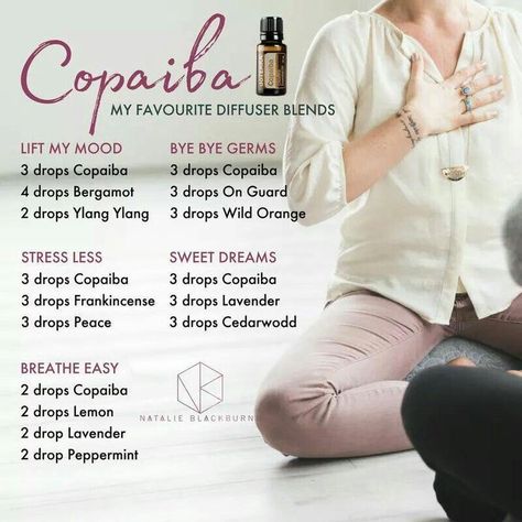 Terra Essential Oils, Copaiba Essential Oil, Doterra Diffuser Blends, Doterra Essential Oils Recipes, Essential Oil Remedy, Young Living Essential Oils Recipes, Essential Oil Diffuser Recipes, Essential Oil Blends Recipes, Essential Oil Mixes