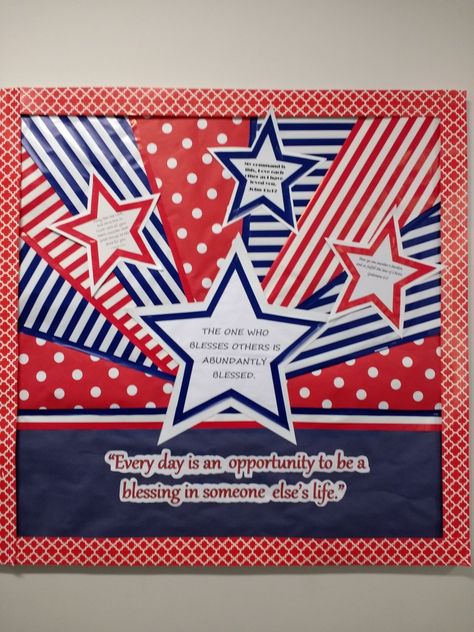 4 Of July Bulletin Board Ideas, Patriotic Bulletin Boards, Red White And Blue Bulletin Board Ideas, July Church Bulletin Board Ideas, Usa Classroom Theme, 4th Of July Bulletin Board Ideas, Patriotic Bulletin Board Ideas, Memorial Day Bulletin Board Ideas, Veterans Day Bulletin Board Ideas