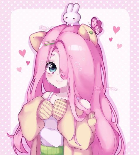 Fluttershy Pfp Human Fanart, Flutter Shy Fanart, Mlp Fluttershy Fanart, Human Fluttershy Fanart, Fluttershy Human Fanart, Anime Fluttershy, Mlp Fan Art Human, Fluttershy Fanart Human, Fluttershy Cute