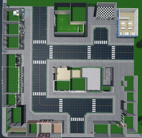 Bloxburg Town Road Layout, Cute Town Layout Bloxburg, Bloxburg Big Town Layout, Aesthetic Bloxburg City Layout, Bloxburg Town Layout With River, Bloxburg New York City Layout Small Plot, Bloxburg Nyc Town Layout Small Plot, Bloxburg City Layout No Large Plot, Bloxburg Road Layout