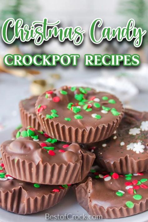 Crockpot candy recipes are perfect holiday slow cooker recipes we can use as gifts or in place of holiday cookie recipes. Crockpot Holiday Recipes | Slow Cooker Holiday Recipes | Candy Recipes for Christmas | Homemade Candy Recipes | Crockpot Recipes with Chocolate | Crockpot Dessert Recipes | Christmas Snack Ideas | Christmas Party Recipes #christmasrecipes #crockpotcandy via @bestofcrock Crock Pot Christmas, Crockpot Holiday Recipes, Chocolate Crockpot, Christmas Crockpot Recipes, Slow Cooker Holiday Recipes, Crockpot Candy Recipes, Crockpot Dessert, Slow Cooker Christmas, Holiday Party Desserts