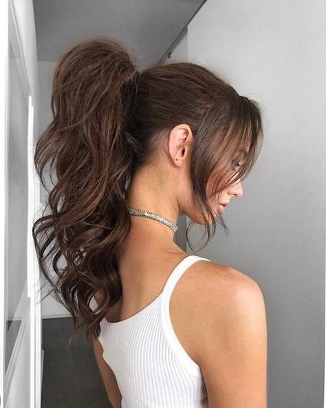 10 Trending Bridal Hairstyles With Halo Hair Extensions Ponytail Bridal Hair, Pony Hairstyles, Formal Hairstyles For Long Hair, High Ponytail Hairstyles, Halo Hair Extensions, Halo Hair, High Ponytail, Hair Ponytail Styles, Ponytail Styles