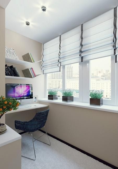 design ideas for balcony office organization and furniture placement Bedroom Balcony Ideas, Home Office Design On A Budget, Balcon Mic, Cheap Office Furniture, Interior Balcony, Balcony Design Ideas, Modern Balcony, Trendy Apartment, Small Balcony Design