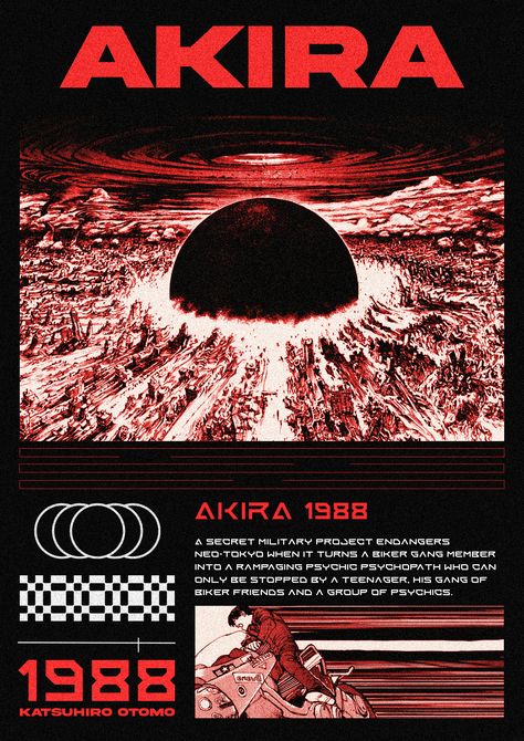 Akira :: Behance 1980s Anime, Akira Film, Akira Poster, Cthulhu Art, Akira Anime, Motorcycle Gang, Katsuhiro Otomo, Neo Tokyo, Wallpaper Themes