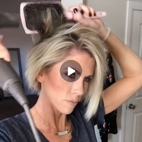 Short Hair Tutorials How To Style Bob, Jocelyn Mcclellan Hair Short, Jocelyn Mcclellan Hair, Fixing Short Hair, Jocelyn Mcclellan, Choppy Bob, Flat Hair, Sea Spray, Short Hair Tutorial