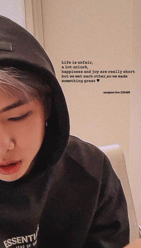 kim namjoon Thought Wallpaper, Cute Nerd, Short Meaningful Quotes, Motivation Text, Comfort Words, Army Day, Bts Lyrics Quotes, Quotes About Everything, Babe Quotes