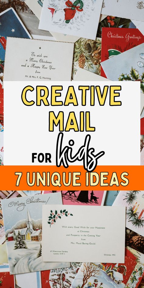 Fun Things To Mail, Kids Pen Pal Ideas, Camp Mail Ideas, Preschool Christmas Cards, Fun Mail Ideas, Mailable Gifts, Snail Mail Crafts, Mail Craft, Happy Mail Inspiration