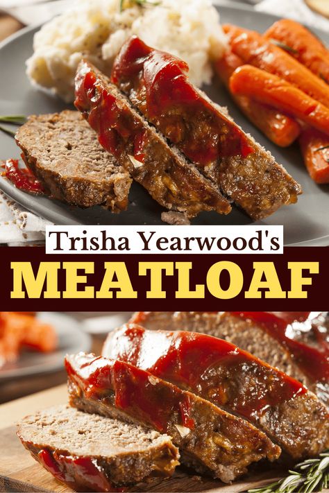 Say goodbye to dry, bland meatloaf with Trisha Yearwood's meatloaf recipe. Learn how to make this tasty and juicy dish, plus, get tips for making the best meatloaf! Trisha Yearwood Meatloaf Recipe, Trisha Yearwood Meatloaf, German Meatloaf, Frozen Meatloaf, Cottage Cooking, Recipes Hamburger, The Best Meatloaf, Trisha Yearwood Recipes, Beef Entrees