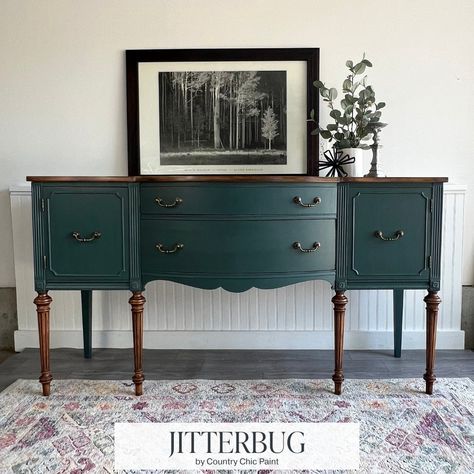 These are just a few of our favorite furniture makeovers featuring "Jitterbug"! Swipe to see them all 👉 Comment "JITTERBUG" for product links! Jitterbug is a widely beloved, deep muted teal color. Jitterbug pairs well with warm neutrals like Vanilla Frosting, as well as bold colors like Poppy for a striking contrast. It can be used as a main color or an accent in a variety of interior design styles, such as mid-century modern or bohemian. Jitterbug looks amazing with natural wood accents, s... Teal Dresser, Dresser In Living Room, Natural Wood Accents, Room Dresser, Muted Teal, Academia Decor, Dark Academia Decor, Jitterbug, Vanilla Frosting