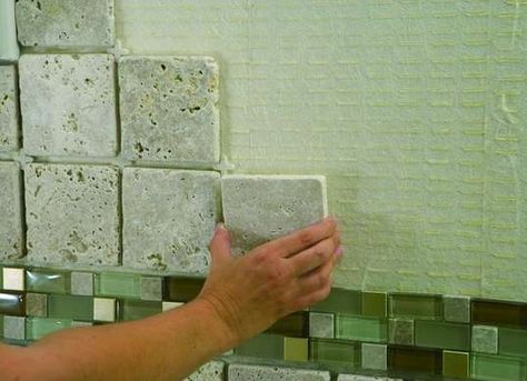 SimpleMat Tile On Countertops, How To Clean Stone, White Kitchen Inspiration, Basement Remodel Diy, Foam Paint, Diy Backsplash, How To Install Countertops, Stone Backsplash, Kitchen Backsplash Designs