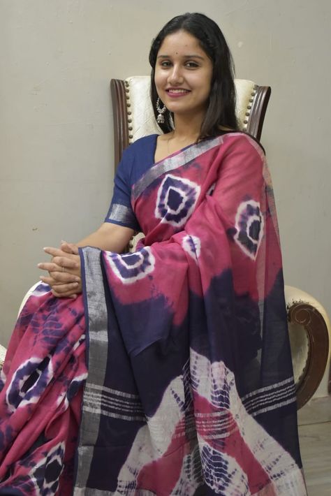 😊 Order by whatsapp +918875877278😊.......... Hand block printed linen saree with same designer blouse piece. If you want to place your order then take a screenshot and send me on whatsapp..... Take A Screenshot, Linen Saree, Designer Blouse, Pinterest For Business, Printed Linen, Office Wear, Blouse Piece, Blouse Designs, Block Print