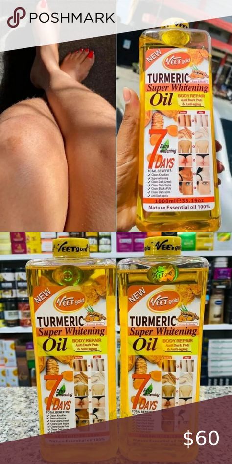 Veet Gold Turmeric Oil Benefits Of Turmeric Oil, Veet Gold Body Oil, Veet Gold Oil, How To Make Turmeric Oil, Tumeric Oil For Skin, Turmeric Oil Benefits, Turmeric Lotion, Girls Skin Care, Body Bleaching