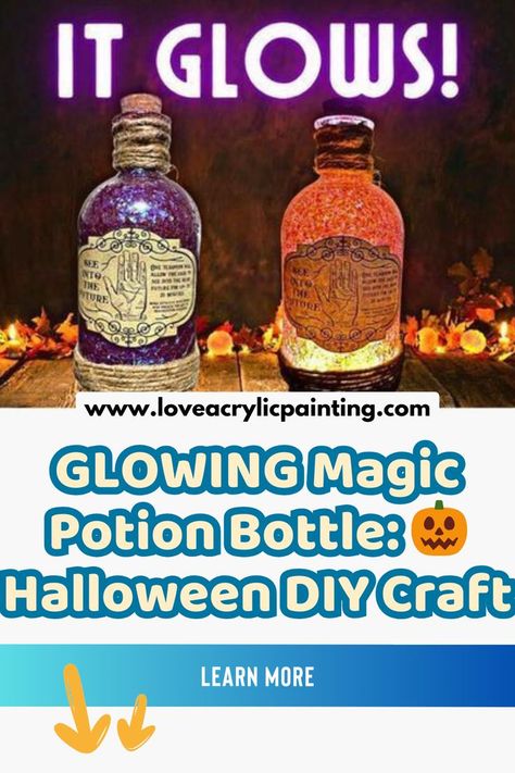 Get ready to cast a spell on your Halloween decor with my DIY Magic Potion bottle craft! Transform an ordinary glass bottle into a stunning Halloween decoration that will enchant all your guests. This easy and fun craft project is perfect for adding a touch of spooky magic to your home. With just a few simple supplies and my step-by-step tutorial, you'll have a beautiful Magic Potion bottle in no time. So gather your materials and let's get crafting! Diy Magic Potion, Halloween Decoration Diy, Bottle Craft, Magic Potion, Fun Halloween Decor, Learn Crafts, Halloween Diy Crafts, Potion Bottle, Fun Craft