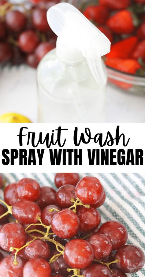 Make your own homemade fruit and vegetable wash with vinegar and clean your produce naturally with this recipe for DIY Fruit Spray + Wash! Wash Fruit With Vinegar, Leather Purse Cleaner, Natural Homemade Cleaning Recipes, Apple Cider Vinager, Fruit Veggie Wash, Fruit Wash, Vegetable Wash, Homemade Cleaning Recipes, Fruit And Vegetable Wash