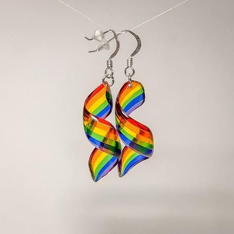 Lesbian Earrings, Pride Earrings, Anting Manik, Weird Jewelry, Bijoux Fil Aluminium, Quirky Earrings, Earrings Aesthetic, Tanah Liat, Funky Earrings