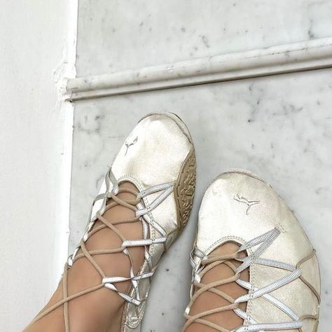 afterglow on Instagram: "MOST WANTED Archive 2000’s Puma lace up champagne satin ballet flats   (SOLD)" Puma Ballet Flats, Satin Ballet Flats, September 19, Mode Design, Most Wanted, Ballet Flats, Champagne, Ballet, Lace Up