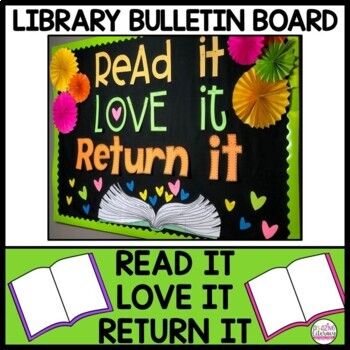 Return Library Books, School Library Book Displays, Book Return, Book Bulletin Board, School Library Bulletin Boards, Library Rules, School Library Decor, Library Lesson Plans, School Library Displays