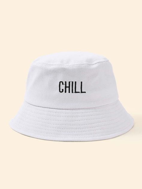 White Bucket Hats, Bucket Hat Embroidery, Fall Style Casual, Cute Bucket Hats, Embroidery Decor, Bucket Hat White, Best Caps, Modest Fits, Hat Embroidery