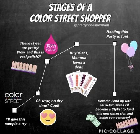 Nail Party Ideas, Color Street Christmas, Color Street Party, Color Street Tips, Nail Party, Social Graphics, Color Street Ideas, La Nails, Party Nails