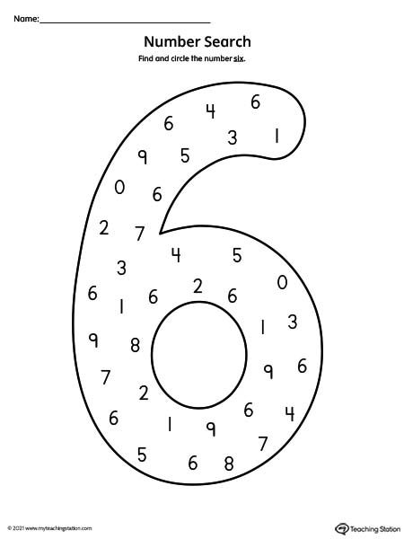 Number Search Worksheet: 5 | MyTeachingStation.com Preschool Math Curriculum, Number Recognition Preschool, Preschool Maths, Number Recognition Worksheets, Number Search, Preschool Numbers, Numbers Activity, Preschool Number Worksheets, School Kids Activities