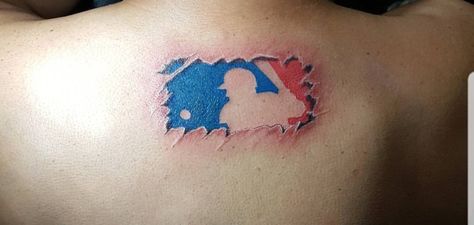 Mlb Tattoos, Baseball Tattoo Ideas, Baseball Tattoos, Easy Parties, Color Tattoo, Leaf Tattoos, Maple Leaf Tattoo, Party Food, Watercolor Tattoo