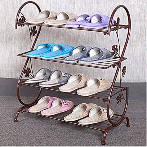 Simple Shoe Rack, Shoe Storage Design, Steel Bed Design, Shoe Stand, Shoe Rack Storage, Metal Shoe Rack, Grill Gate Design, Welded Furniture, Wrought Iron Furniture