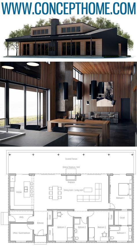 Small Home Plan, Barndominium Floor Plans, House Layout Plans, Small House Plan, Industrial Table, Utility Room, Modern House Plans, Farmhouse Plans, Small House Plans