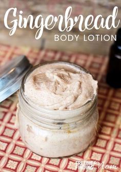 Enjoy the tantalizing scents of fall and the holiday season with this all natural homemade body lotion recipe. This incredibly moisturizing Gingerbread Body Lotion contains coconut oil and Shea butter in addition to a handful of spices and essential oils Homemade Christmas Gifts For Friends, Homemade Body Lotion Recipes, Body Lotion Recipe, Body Lotion Recipes, Diy Lotion Recipe, Coconut Oil Body Lotion, Homemade Body Lotion, Coconut Oil Body, Homemade Body Butter