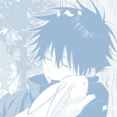 Blue Jjk Icon, Blue Aesthetic Icon Anime, Blue Anime Icons Aesthetic, Blue Manga Pfp, Blue Manga Aesthetic, Blue Icons Anime, Aesthetic Blue Pfp, Blue Manga Icons, Blue Pfp Aesthetic