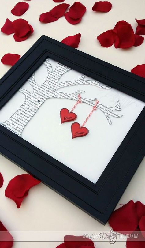 FREE Template to create this adorable artwork using song lyrics to your own special song! Romantic Wall Decor, Saint Valentin Diy, Valentines Bricolage, Presente Diy, Rustic Wedding Decorations, Valentine's Day Diy, Valentine Day Crafts, Valentines Day Decorations, Romantic Gifts