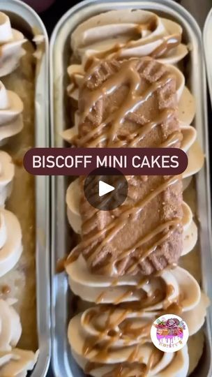 78 reactions · 5 comments | Biscoff Mini Cakes for the Win!!!

#biscoff #minicake #minicakes #cake #cakedecorating #cookiebutter #fyp #kristys #chefkristea | Kristy’s | Bruno Mars · Perm Cookie Butter Cake, Airplane Cookies, Chrisette Michele, Biscoff Cake, Mini Cake Recipe, Mini Cake Pans, Biscoff Cookie Butter, Butter Cake Recipe, Biscoff Cookies