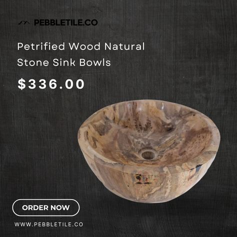 Add a touch of nature to your bathroom with our stunning Petrified Wood Natural Stone Sink Bowls, now available for just $336.00! Each unique piece brings the beauty of ancient wood and natural stone into your home, making it both a statement and a conversation piece.  
 
  Explore our collection and elevate your bathroom design today! 
 
#PebbleTileCo #NaturalStone #PetrifiedWood #BathroomDesign #LuxuryBathrooms #UniqueHomeDecor #NaturalAesthetic #SinkGoals #HomeRenovation #EcoFriendlyDesign #StoneSinks #TimelessBeauty #InteriorInspiration #BathroomUpgrade #ShopNow Basalt Bathroom, Sink Bowls, Natural Stone Sink, Home Making, Volcanic Stone, Stone Sink, Eco Friendly Design, Bathroom Sinks, Petrified Wood