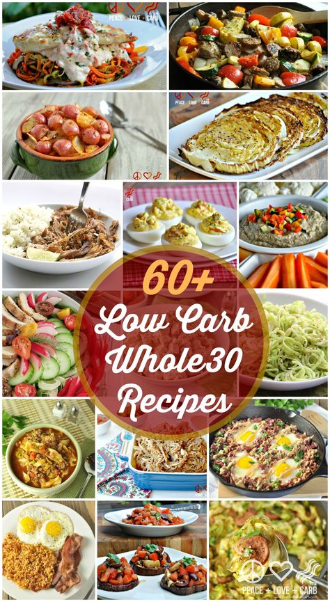 60 Low Carb Whole30 Recipes | Peace Love and Low Carb Low Carb Whole 30, Peace Love And Low Carb, Low Carb Love, Low Carb Low Fat Recipes, Boiled Egg Diet Plan, Low Carb Diets, Whole30 Recipes, Low Carb Diet Recipes, Keto Foods