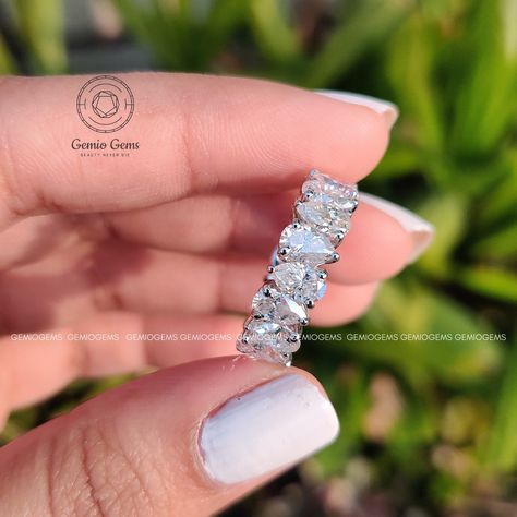 Pear Band Ring, Pear Stone Wedding Band, Pear Shaped Eternity Band, Pear Wedding Band Set, Pear Eternity Band, Womens Diamond Wedding Bands, Pear Shaped Wedding Band, Pear Wedding Band, Wedding Band Pear