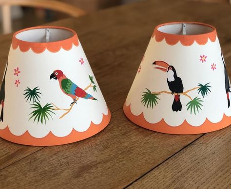 Sarah Blomfield, Tropical Orange, Lamps Shades, Large Feathers, Custom Shades, Paint Shades, Terms And Conditions, Bespoke Design, Lampshades