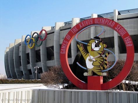 Stadium for the 1988 Seoul Olympic Games Seoul Olympic Stadium, Olympic Stadium, Summer Games, Summer Olympics, Judo, Olympic Games, Taekwondo, Triathlon, South Korea