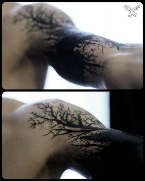 Natur Tattoo Arm, Tree Tattoos, Epic Tattoo, Forest Tattoos, Nature Tattoos, Tree Tattoo, Skin Art, Piercing Tattoo, Love Tattoos