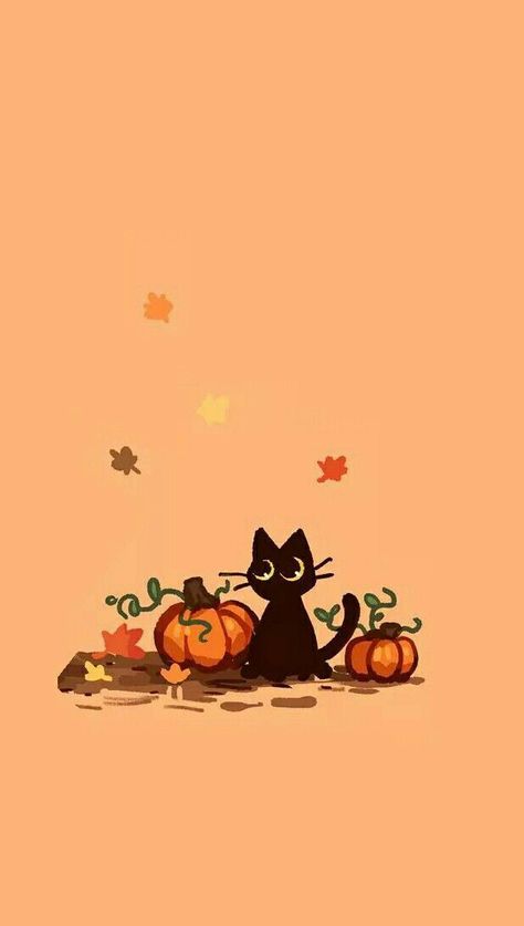 Tapeta Hello Kitty, Helloween Wallpaper, Autumn Phone Wallpaper, Halloween Wallpaper Iphone Backgrounds, Halloween Wallpaper Backgrounds, Halloween Wallpaper Cute, Idee Cricut, Cute Fall Wallpaper, Halloween Wallpaper Iphone