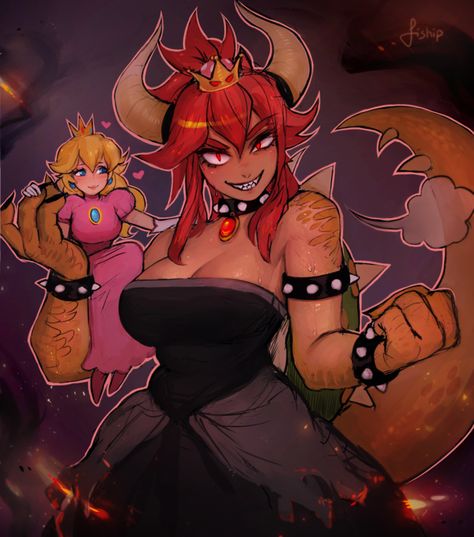 Monster Girl Encyclopedia, Nintendo Princess, Nintendo Fan Art, Nintendo Characters, Super Mario Art, Nintendo Art, Super Mario Brothers, Mario Art, Monster Girl