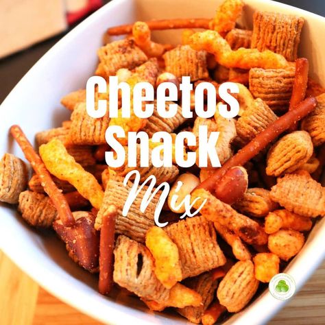 A fun snack mix is a must this Fall for all the games and this Cheetos Snack Mix is the perfect fix.  It is a little sweet, a little savory with a little extra kick to make it that little bit of extra special yum. For the recipe follow link in profile. ​. #foodlover #foods #mustmake  #foodlovers #foodshare #foodphoto #foodofinstagram 🍴  #foodinspiration #snack #cheetos #snackmix #tailgate #partyfood #fall #fallsnacks  ​. ​http://sparklesnsprouts.com/2020/09/18/cheetos-snack-mix/ Munchies Snacks, Chex Mix Recipes, Snack Mix Recipes, Recipes Appetizers And Snacks, Winter Dinner, Chex Mix, Salty Snacks, Party Recipes, Snack Mix