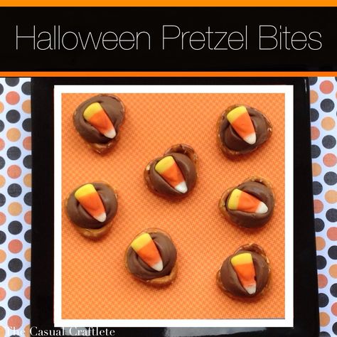 Halloween Pretzel Bites Rolo Treats, Rolo Turtles, Pretzel Rolo, Candy Corn Desserts, Rolo Chocolate, Candy Corn Recipe, Autumn Foods, Rolo Candy, Rolo Pretzels