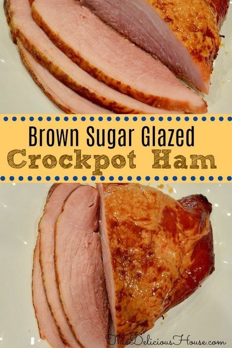 Slowcooker Ham, Ham Crockpot, Cooking Ham In Crockpot, Spiral Sliced Ham, Crockpot Ham, Slow Cooker Ham, Spiral Ham, Ham Steaks, Brown Sugar Glaze