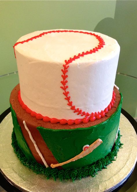 Baseball Theme Cakes Boys, A League Of Their Own Birthday Cake, Small Baseball Cake, Sheet Cake Baseball Theme, Baseball Field Cake, 2 Tier Baseball Cake, Baseball Birthday Cakes, Baseball Cake, Baseball Theme Party