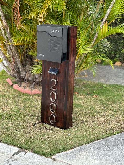 Agave Post Mailbox | Dream Mailboxes Modern Mailbox Post, Post Mailbox, Brick Mailbox, Custom Mailbox, Custom Mailboxes, Modern Mailbox, Mailbox Post, Erosion Control, Home Upgrades