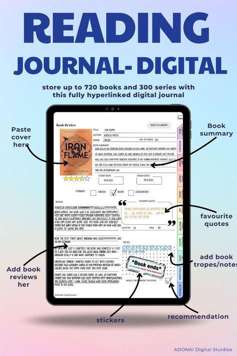 Unlock the Magic of Reading: Transform Your Experience with Our Digital Reading Journal 100 Book Challenge, Free Wedding Planner Printables, Digital Reading Journal, Fitness Planner Free, Digital Planner For Goodnotes, Book Review Journal, Free Planner Templates, Book Review Template, Planner For Goodnotes