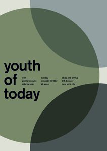 Circular Poster Design, Circular Poster, Circle Poster Design, Mike Joyce, International Typographic Style, Circle Poster, Conference Branding, Youth Of Today, Iconic Poster