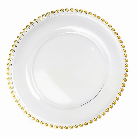 High Quality Glass Beaded Charger Plate For Wedding - Buy Glass Beaded Charger Plate,Beaded Glass Charger Plate,Glass Charger Plate Gold Rim Product on Alibaba.com Glass Gold Beaded Charger Plate, Gold Beaded Charger Plates, Dinner For Wedding, Fruit Dinner, Gold Charger Plate, Glass Charger Plates, Gold Chargers, Wedding Table Decoration, Gold Bubbles