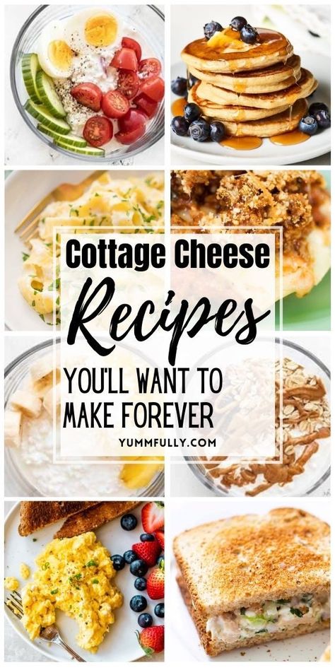 Discover a world of creamy delight with Cottage Cheese Recipes. From fluffy pancakes to luscious cheesecakes, these recipes prove cottage cheese is a versatile and healthy alternative to its higher calorie dairy counterparts! So if eating healthy is your thing, dig in! Recipes W Cottage Cheese, Use Up Cottage Cheese, Simple Cottage Cheese Recipes, Quick Cottage Cheese Snack, Cottage Cheese Recipes For People Who Hate Cottage Cheese, What’s Good With Cottage Cheese, Cottage Cheese Dessert Recipes, Cottage Cheese Recipes Healthy, Cheese Recipes Homemade